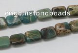 CNI14 16 inches 8*10mm rectangle natural imperial jasper beads wholesale