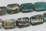 CNI15 16 inches 12*16mm rectangle natural imperial jasper beads wholesale