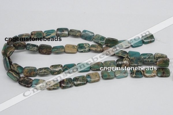 CNI15 16 inches 12*16mm rectangle natural imperial jasper beads wholesale