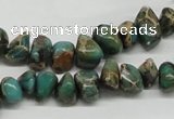 CNI19 16 inches 6*8mm - 8*12mm nuggets natural imperial jasper chip beads