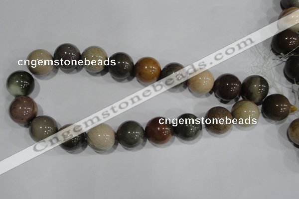 CNI208 15.5 inches 20mm round imperial jasper beads wholesale