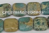 CNI26 15.5 inches 16*16mm square natural imperial jasper beads