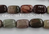 CNI311 15.5 inches 8*14mm rectangle imperial jasper beads wholesale