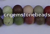 CNI363 15.5 inches 10mm round matte imperial jasper beads wholesale