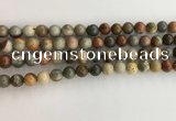 CNI370 15.5 inches 6mm round American picture jasper beads