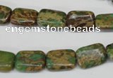 CNI40 15.5 inches 10*14mm rectangle natural imperial jasper beads