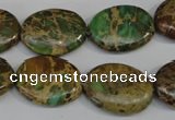 CNI42 15.5 inches 15*20mm oval natural imperial jasper beads