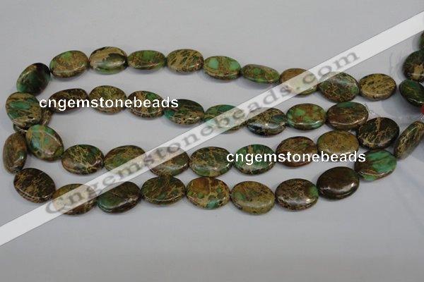 CNI42 15.5 inches 15*20mm oval natural imperial jasper beads