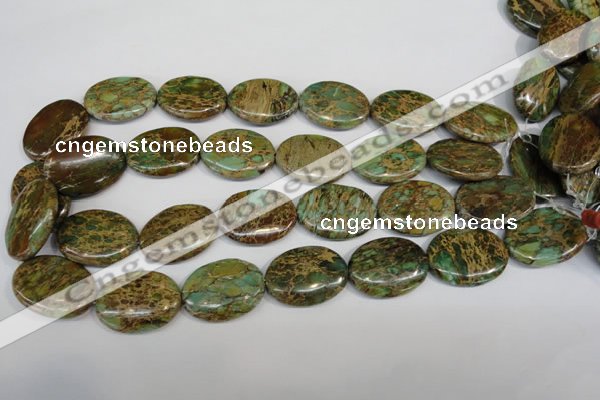 CNI43 15.5 inches 22*30mm oval natural imperial jasper beads