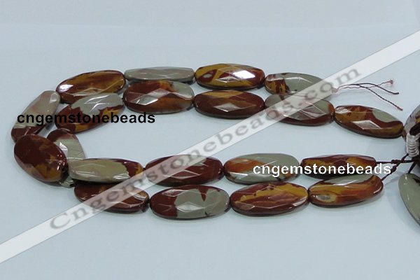 CNJ04 15.5 inches 20*40mm faceted oval natural noreena jasper beads