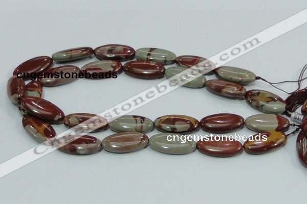 CNJ06 15.5 inches 15*30mm oval natural noreena jasper beads