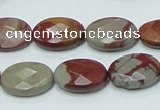 CNJ10 15.5 inches 13*18mm faceted oval natural noreena jasper beads