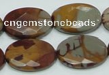 CNJ11 15.5 inches 18*25mm faceted oval natural noreena jasper beads