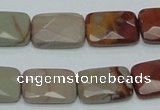 CNJ12 15.5 inches 13*18mm faceted rectangle natural noreena jasper beads