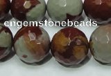 CNJ20 15.5 inches 18mm faceted round natural noreena jasper beads