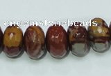 CNJ24 15.5 inches 10*16mm faceted rondelle natural noreena jasper beads