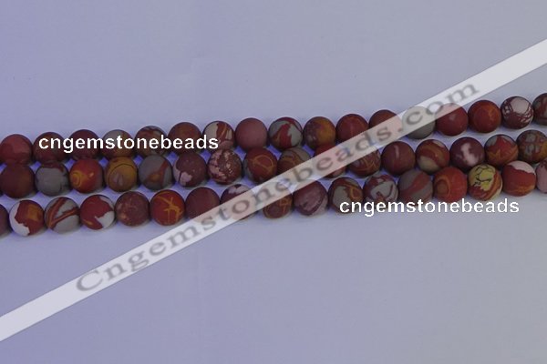 CNJ303 15.5 inches 10mm round matte noreena jasper beads wholesale