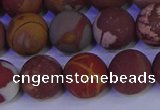 CNJ304 15.5 inches 12mm round matte noreena jasper beads wholesale