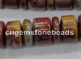 CNJ31 15.5 inches 6*18mm & 12*18mm rondelle noreena jasper beads