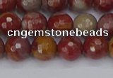 CNJ310 15.5 inches 8mm faceted round noreena jasper beads