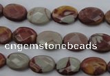 CNJ50 15.5 inches 10*14mm faceted oval noreena jasper beads