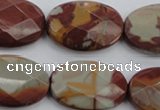 CNJ52 15.5 inches 20*30mm faceted oval noreena jasper beads