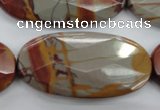 CNJ53 15.5 inches 25*50mm faceted oval noreena jasper beads