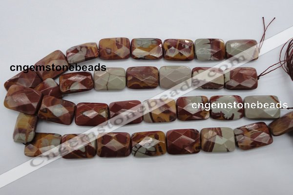 CNJ55 15.5 inches 18*25mm faceted rectangle noreena jasper beads