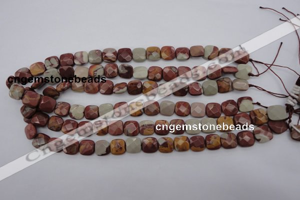 CNJ58 15.5 inches 12*12mm faceted square noreena jasper beads