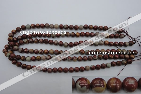 CNJ67 15.5 inches 8mm round noreena jasper beads wholesale