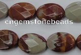 CNJ85 15.5 inches 15*20mm faceted oval noreena jasper beads wholesale