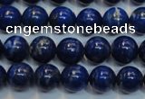 CNL1051 15.5 inches 7.5mm - 8mm round B+ grade natural lapis lazuli beads