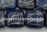 CNL1130 15.5 inches 18*18mm square lapis lazuli gemstone beads