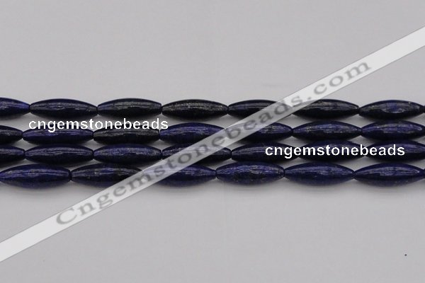 CNL1159 15.5 inches 10*30mm rice lapis lazuli gemstone beads