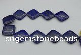 CNL1163 15.5 inches 35*35mm diamond lapis lazuli beads wholesale