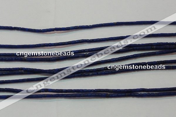 CNL1202 15.5 inches 0.8*1mm tube natural lapis lazuli beads