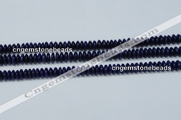 CNL1262 15.5 inches 4*10mm rondelle natural lapis lazuli beads