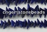 CNL1273 15.5 inches 4*6mm - 5*8mm pyramid natural lapis lazuli beads