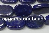 CNL1278 15.5 inches 13*18mm oval natural lapis lazuli beads