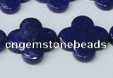 CNL1283 15.5 inches 20mm flower natural lapis lazuli beads