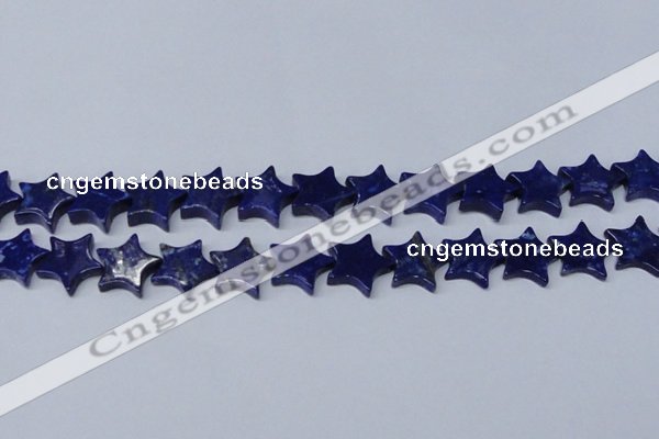 CNL1286 15.5 inches 18mm star natural lapis lazuli beads