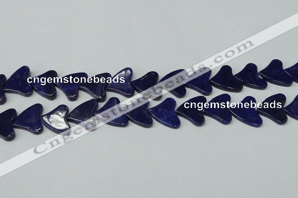 CNL1290 15.5 inches 21*22mm heart natural lapis lazuli beads