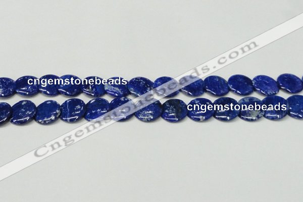 CNL1302 15.5 inches 20mm flat round natural lapis lazuli beads