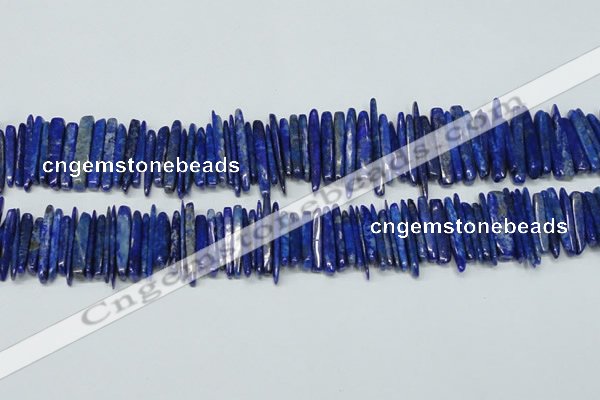 CNL1314 15.5 inches 3*25mm - 4*35mm wand natural lapis lazuli beads