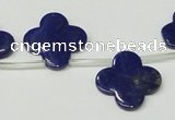 CNL1316 Top drilled 19mm flower natural lapis lazuli beads