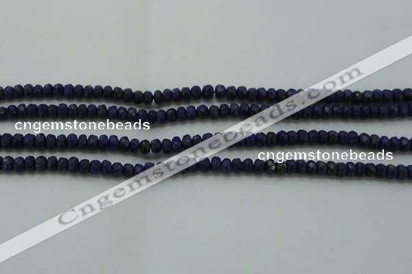 CNL1400 15.5 inches 2.5*4mm faceted rondelle lapis lazuli beads