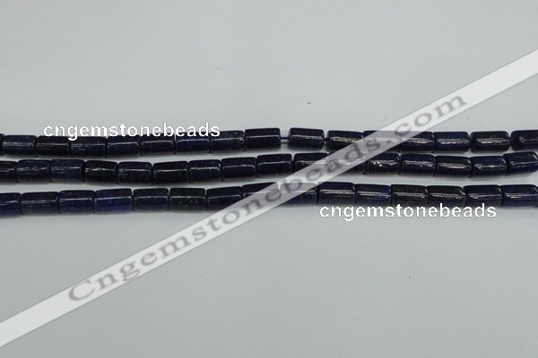 CNL1509 15.5 inches 6*10mm tube lapis lazuli beads wholesale