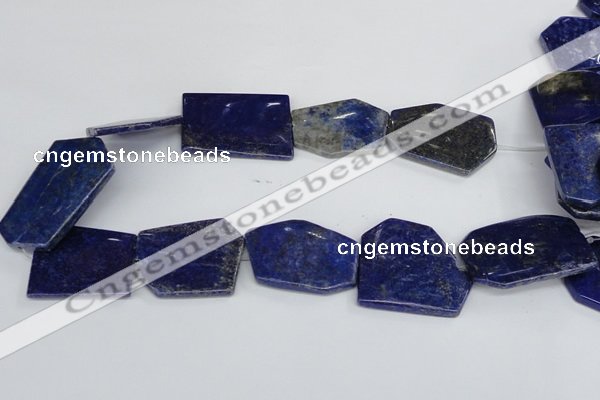 CNL1515 15.5 inches 30*35mm - 35*45mm freeform lapis lazuli beads