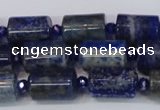 CNL1602 15.5 inches 10*15mm tube lapis lazuli gemstone beads