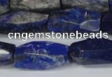 CNL1608 15.5 inches 12*25mm - 14*30mm faceted nuggets lapis lazuli beads